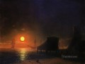 moonlight in feodosia 1852 Romantic Ivan Aivazovsky Russian
